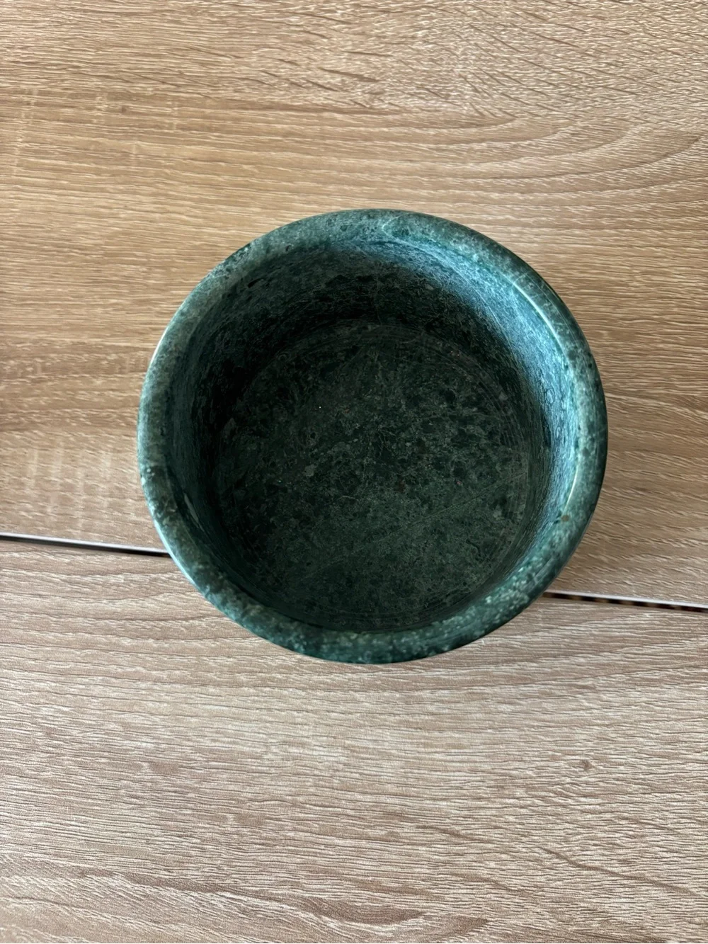 Set of 2 - Green Marble Stone Decorative Bowls - Heavy Weight